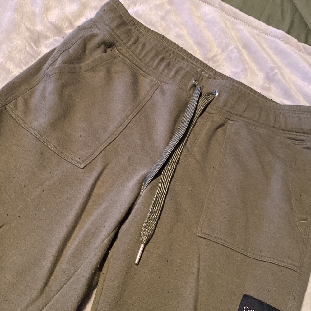 Calvin Klein Army Green Joggers - Picture 4 of 6